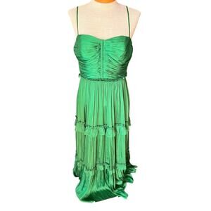 Size Medium Aqua Womens Dress Fit & Flare Kelly Green Formal Spring